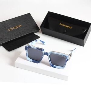 Blue Square Fashion Sunglasses